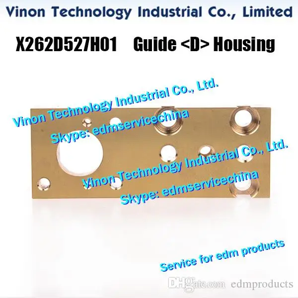 

BA8 Lower Guide (D) Housing Brass 94x36x12.4Tmm for Mitsubishi DWC-BA8 machine X262D527H01, 34.071.099, 2210001128 lower die