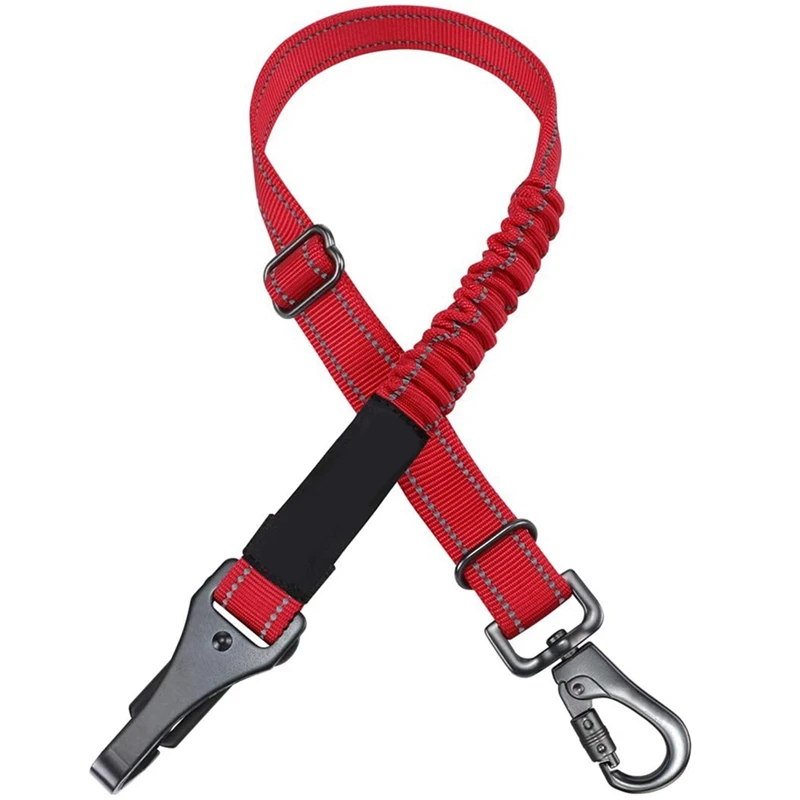 

Страховочная шлейка для собак, регулируемая с помощью универсальной вилки, крепится к фиксирующейся штанге, ремень безопасности для любых ...