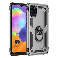 luxury armor shockproof case for samsung galaxy a31 a51 a71 coque metal ring holder magnet cover for samsung a 31 51 71 5g funda