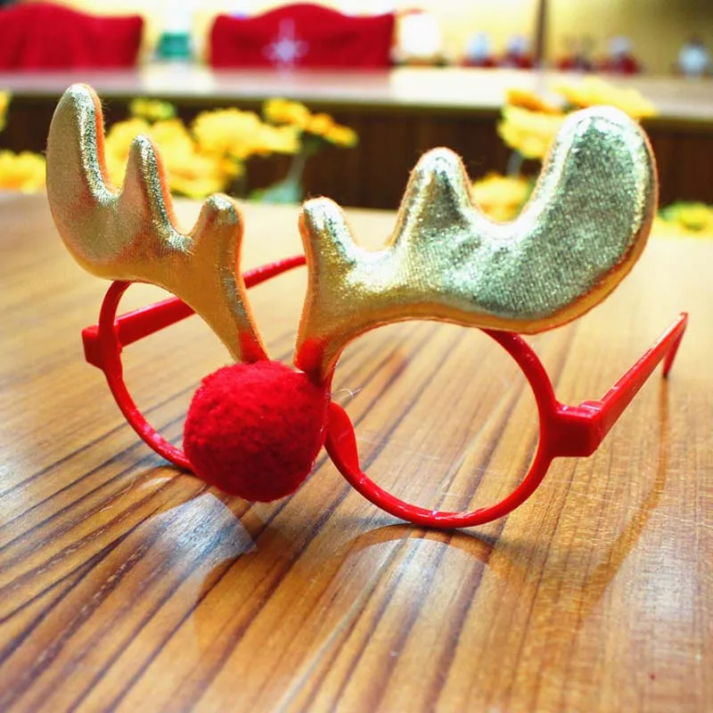 Style 3 Рождественские очки Рамка Счастливого Рождества DIY украшения Ноэль игрушки Санта снеговик рождественские подарки Декор Navidad счастливый год - Цвет: Style 3