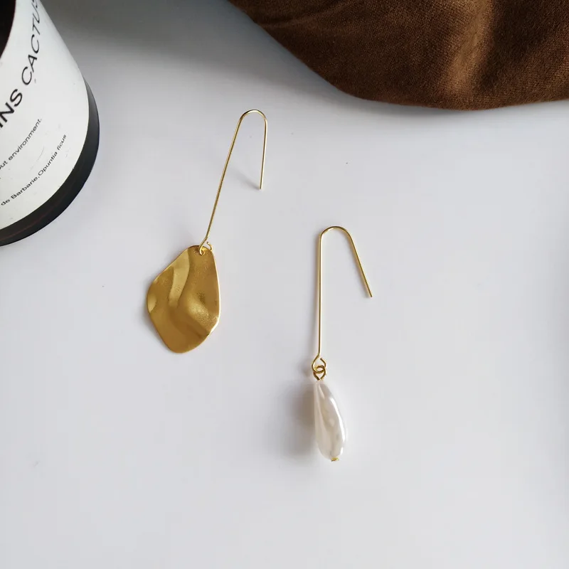 Новые асимметричные Висячие серьги для женщин модные корейские темпераментные