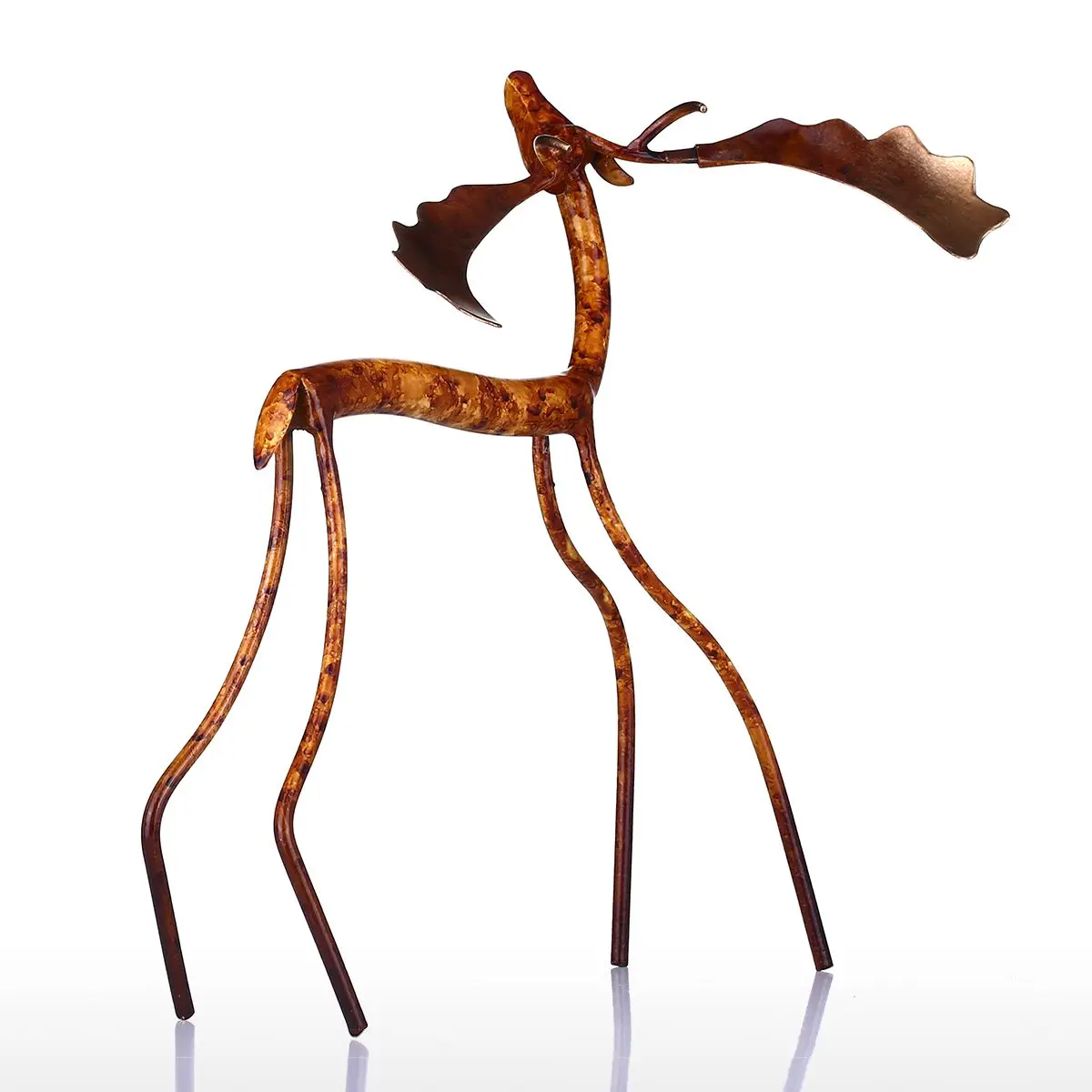 Лук/поднятая голова лося железная скульптура украшение дома ремесла