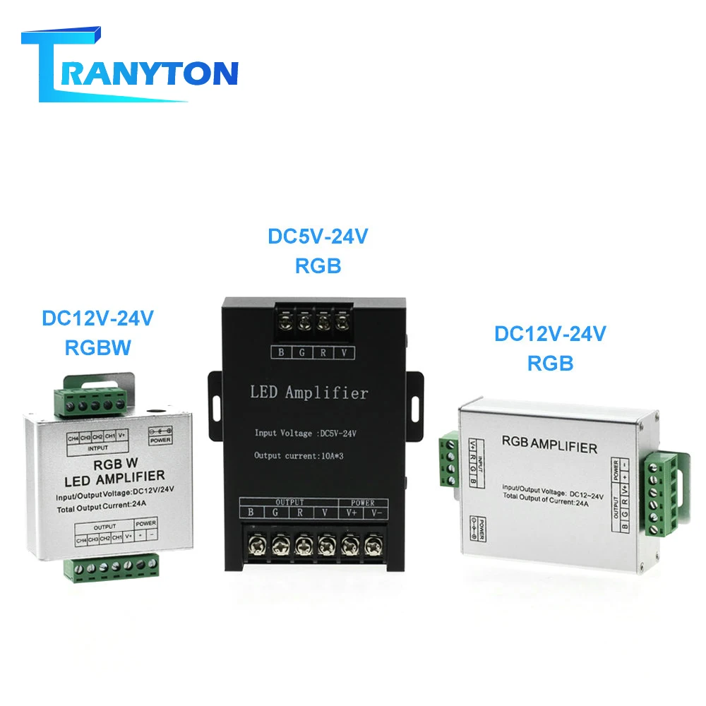 Светодиодный RGB усилитель RGBW DC12V-24V светодиодный контроллер усилитель сигнала для светодиодной ленты светильник RGB RGBW RGBWW усилитель мощности