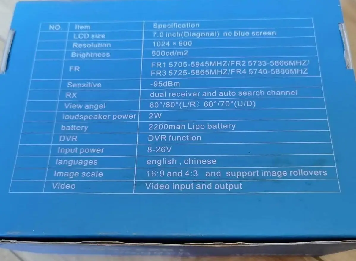AOMWAY HD 518 7 дюймов 1024x600 32CH 5 8 ГГц разнообразие FPV монитор TFT LCD HD518 Advance w/DVR | Игрушки и