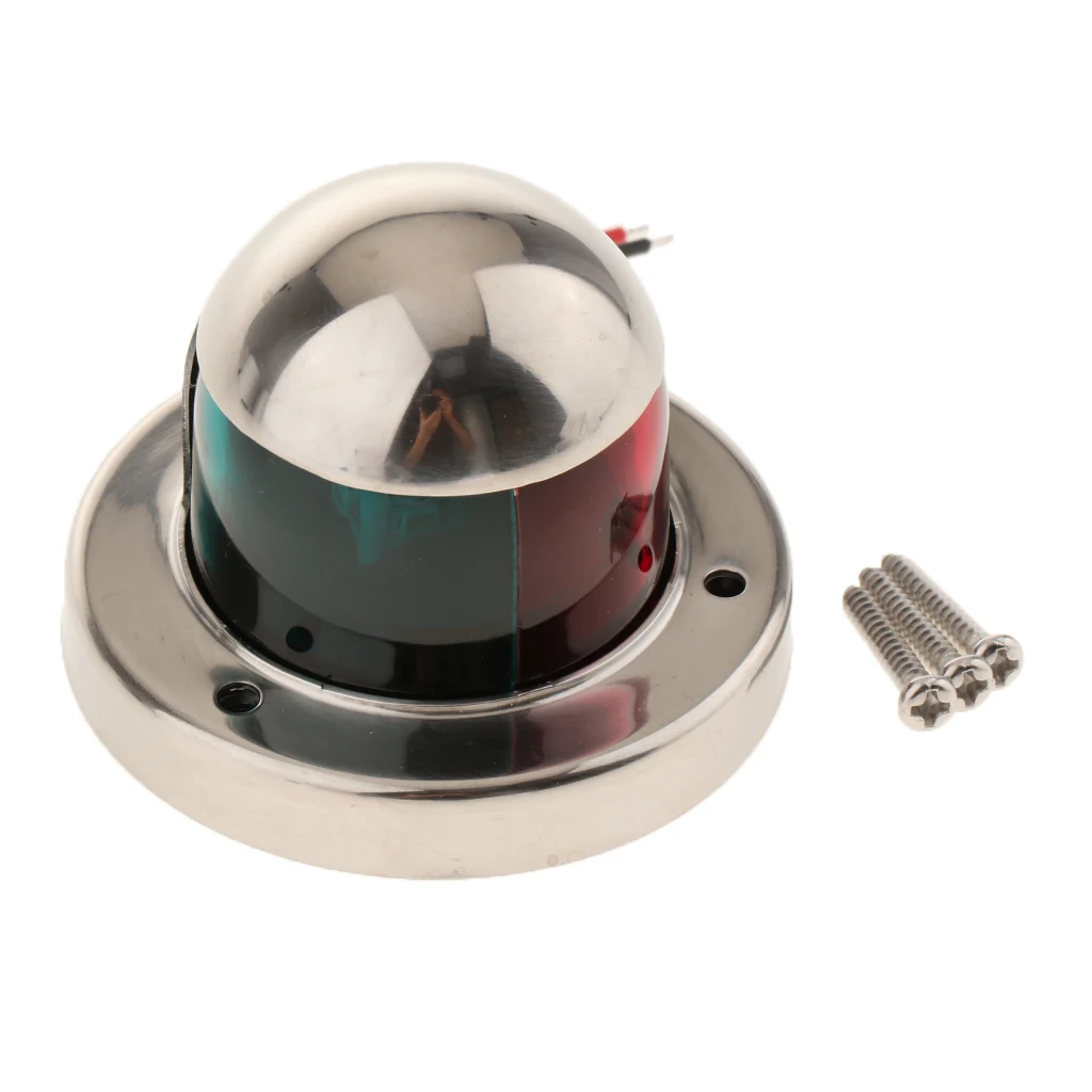 Красный и зеленый светодиодный навигационный сигнальный фонарь 12В для морской