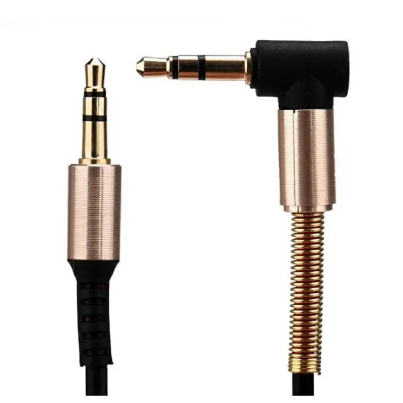 3.5mm Jack Elbow Male to Stereo Headphone Car Aux Audio Extension Cable (Black) | Электроника