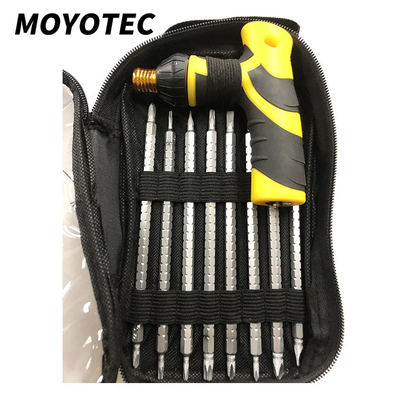 

MOYOTEC 9 In 1 Ratchet Screwdriver Set Double-End Hand Tool Set High Quality Hardware Combination Repair Tools