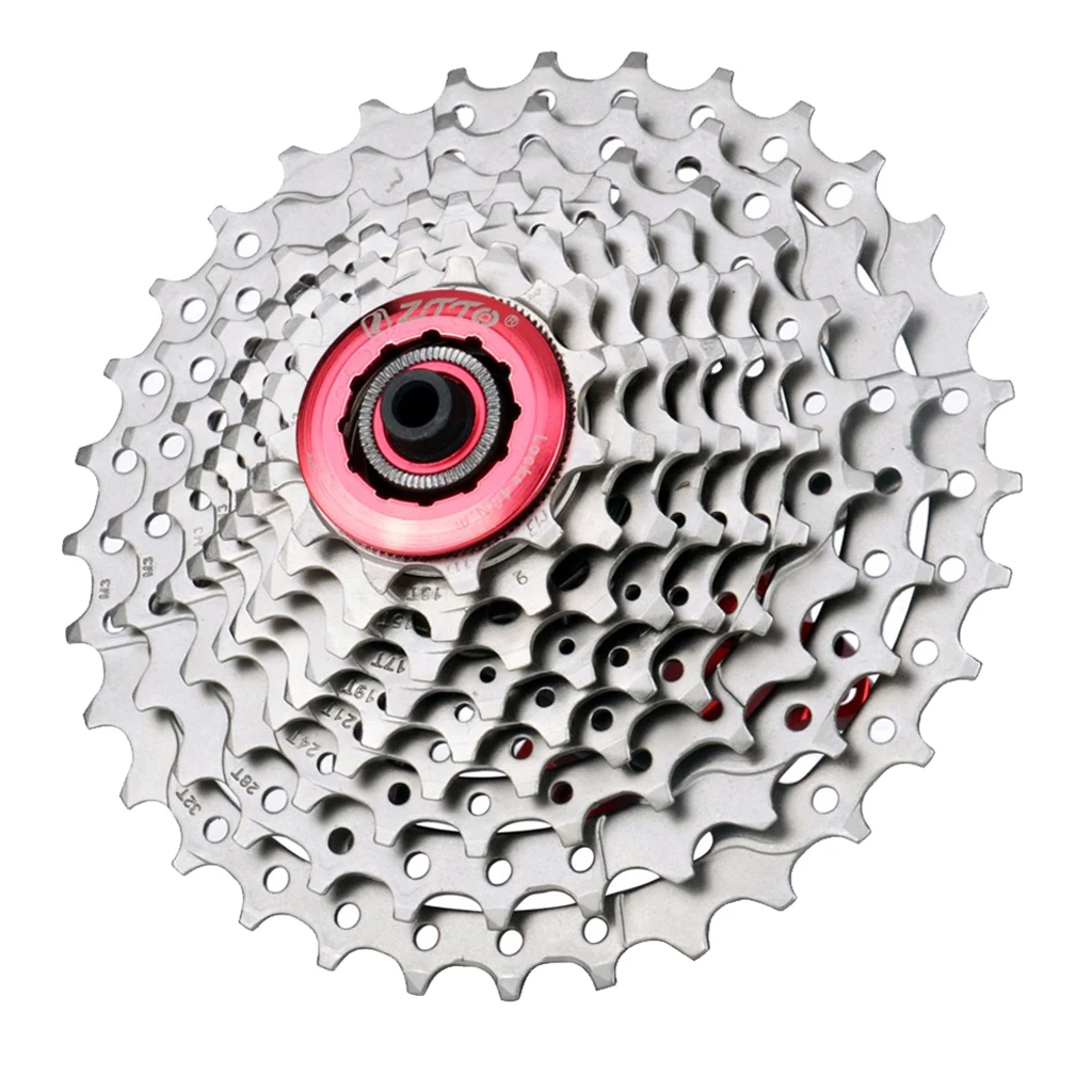 9 Speed 32 T Велоспорт велосипед Кассета звездочки Замена горный велосипед MTB велосипеда Запчасти-серебристый 11-32 T/11-25 T 8/9 Скорость - Цвет: 9 Speed 32 T