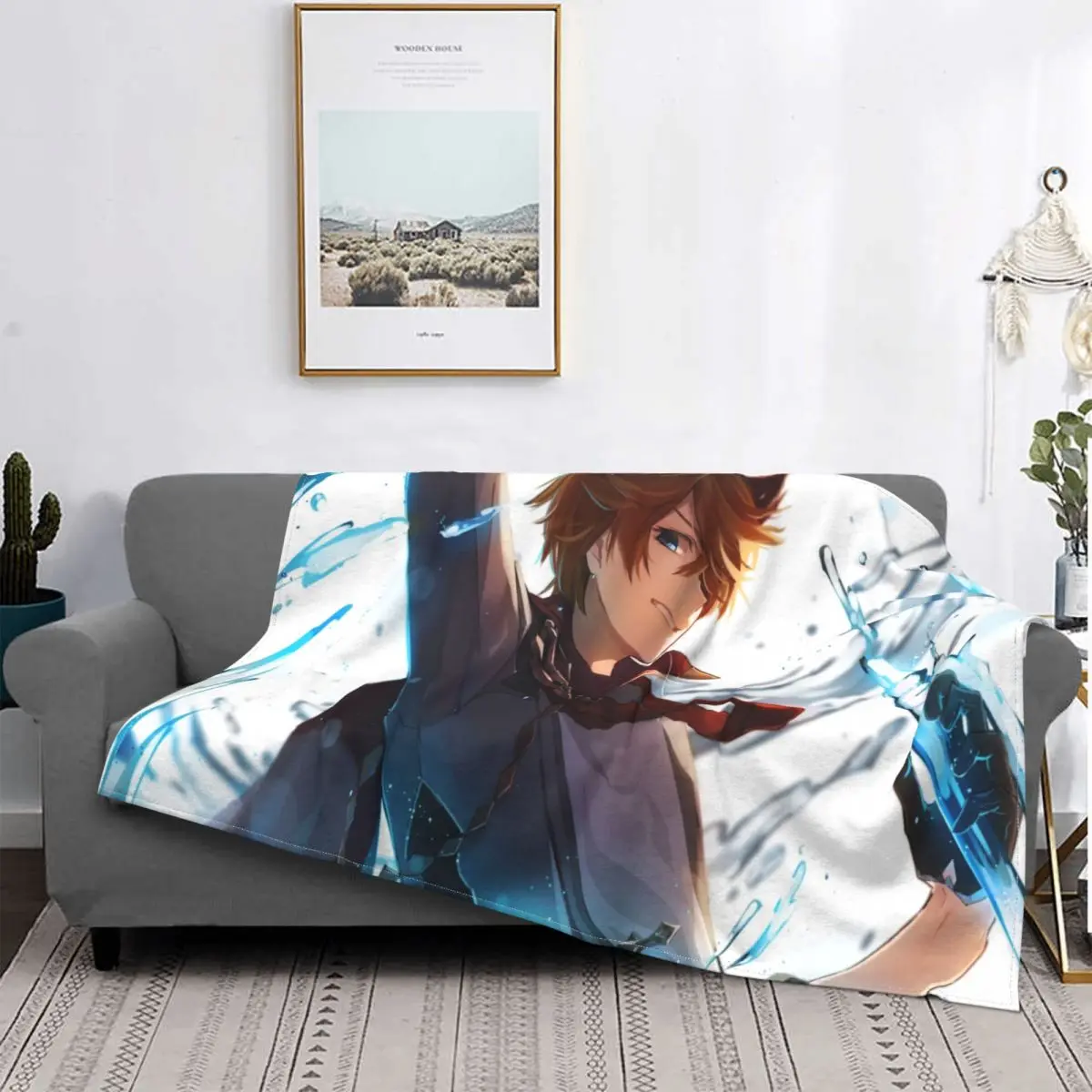 

Genshin Impact Childe Throw Blankets Ultra-Soft Micro Flannel Throw Blankets