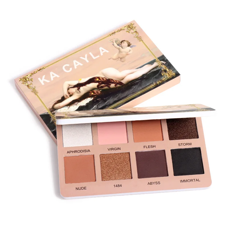 Палитра теней для век натуральные матовые блестящие долговечные тени