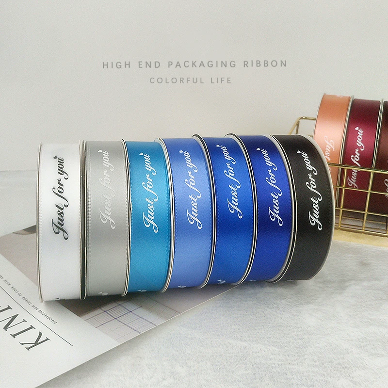 Полиатласная лента с принтом 25 мм (только для вас) украшения свадебной вечеринки