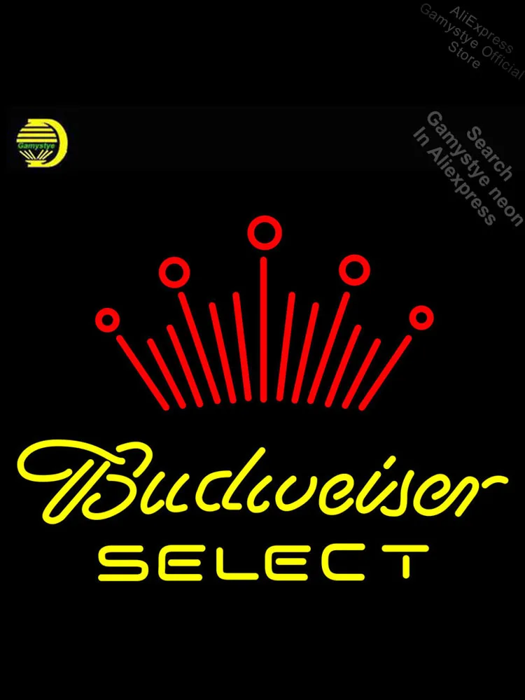 

Budweise выберите неоновая вывеска для организаций и магазинов неоновые лампы знак стеклянная трубка ручной работы неоновый светильник знаки ...