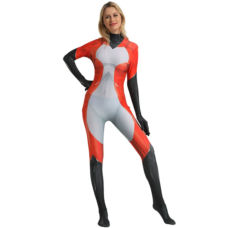 Рена Румяна Косплей Костюм лисы с хвостом 3D костюм принт спандекс Хэллоуин