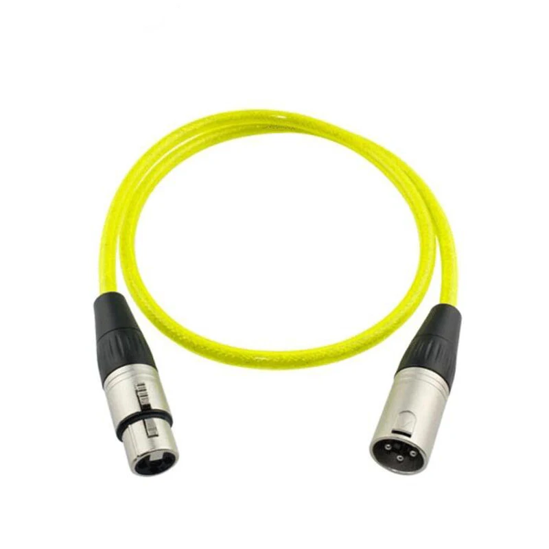 Кабель XLR штырь гнездо M/F 3 контактный аудио кабель OFC фольга + Плетеный
