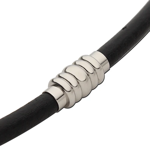 

1pcs/lot Stainless Steel Magnetic Clasps End Caps Connector fit 5mm Round Leather Cord for DIY Jewelry Findings