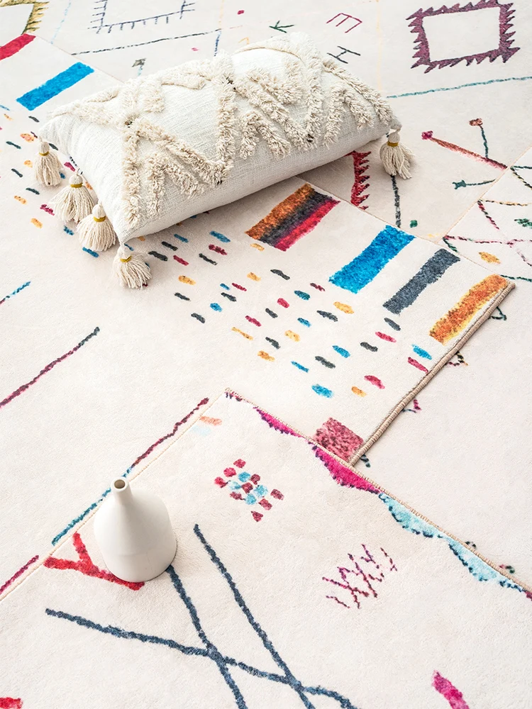 Скандинавские свежие ворсистые ковры для гостиной домашний Пушистый Ковер