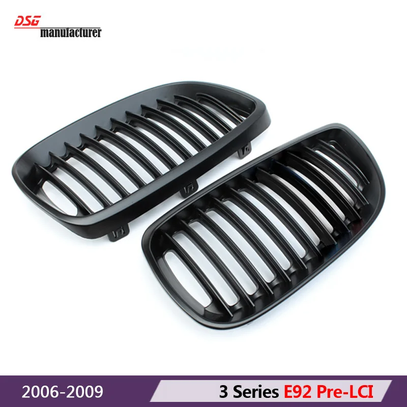 E92 черный бампер решетка решетки abs сетка для bmw 3 серии e92 e93 pre lci 2006 2009 316i 318i 320i 323i 325i