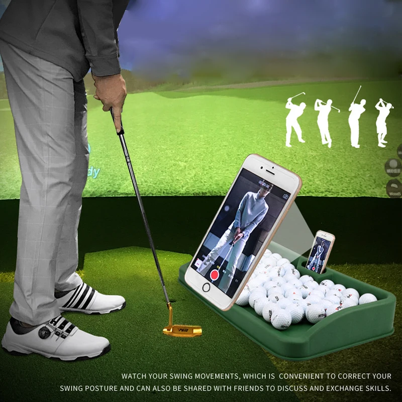 Служебный ящик для мячей гольфа контейнер хранения с держателем видео