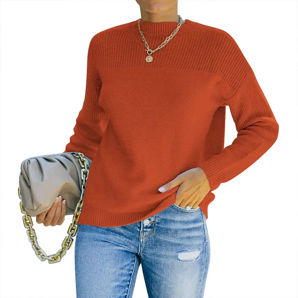 

Women Sweaters 2021 Basic Turtleneck Autumn Winter Tops Solid Ladies Pullover Knitted Sweater Soft Warm Pull Long Sleeve Jumper