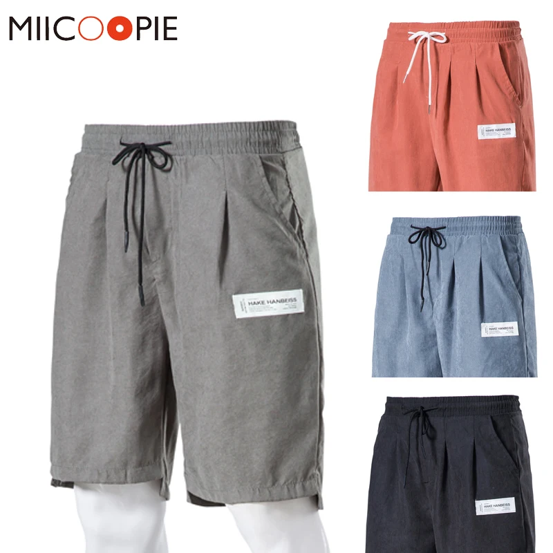 

Summer Shorts Men New Drawstring Jogging Solid Color Male Casual Short Pants Classic Streetwear Elastic Waist Fashion Sweatpants