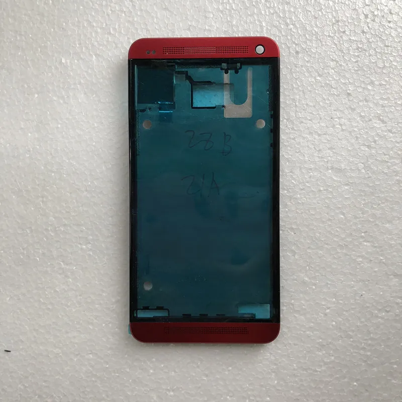 Крышка батарейного отсека задняя крышка чехол для HTC One M7 одна SIM s Передняя рамка в