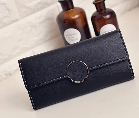

2020 Fashion Japanese And Korean Style Long Wallet New Style WOMEN'S Buckle Leather Wallet Cute Clutch-Wallet Louis Bag