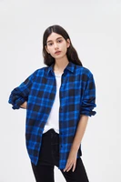 2021 spring autumn tops women plaid shirts loose oversize blouses casual flannel female top long sleeve men shirts blusas