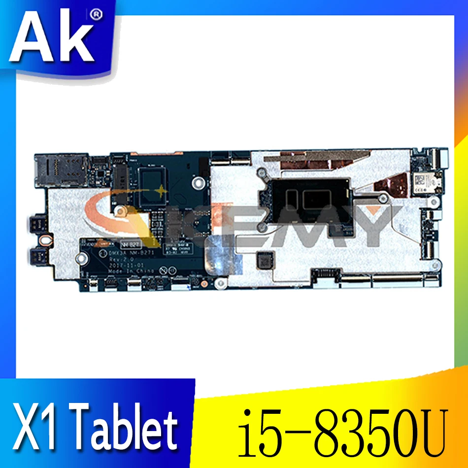 

NM-B271 motherboard For ThinkPad X1 Tablet 3rd laptop motherboard FRU 01AW887 01AW886 01AW885 i5 8350U 8GB tested OK Mainboard