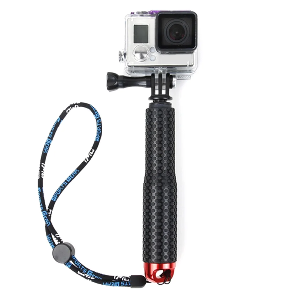 Регулируемая Выдвижная селфи палка Gosear для камеры ручной монопод с браслетом GoPro
