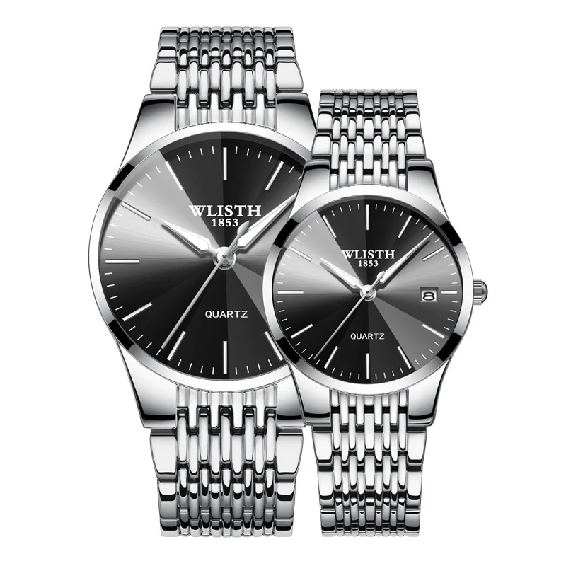 Часы наручные кварцевые для влюбленных, роскошные брендовые модные повседневные для пар, для мужчин и женщин от AliExpress WW