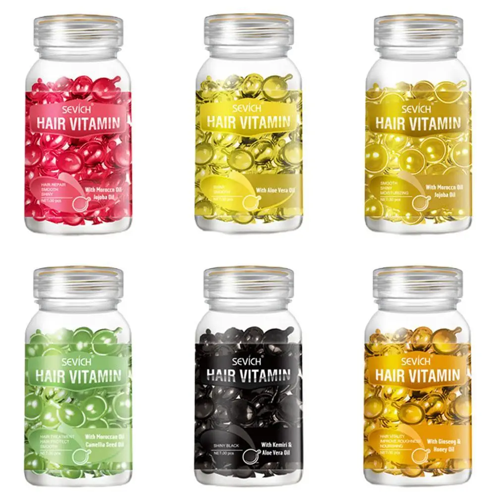 1 бутылка Кератиновый комплекс масло для ухода за волосами Витаминная капсула