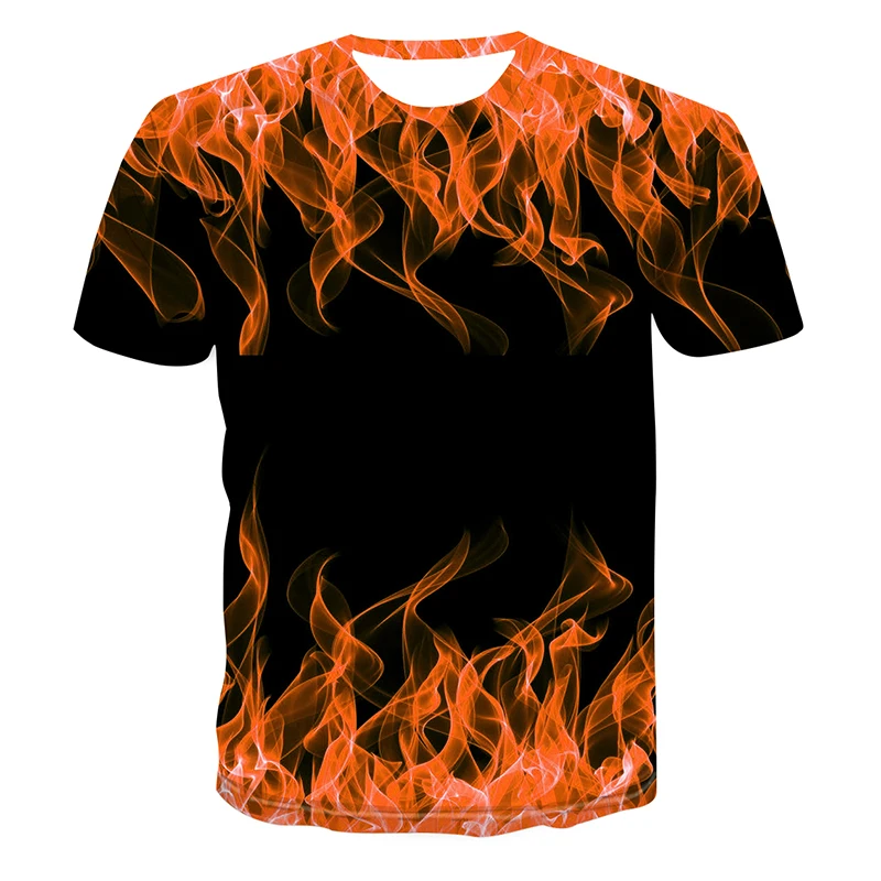 

2021 Summer New Fashion Men/Women Tshirt Dream Flame Casual Short Sleeve Youth Tee Tops O-Neck Mesh Quick Dry Harajuku T-Shirt