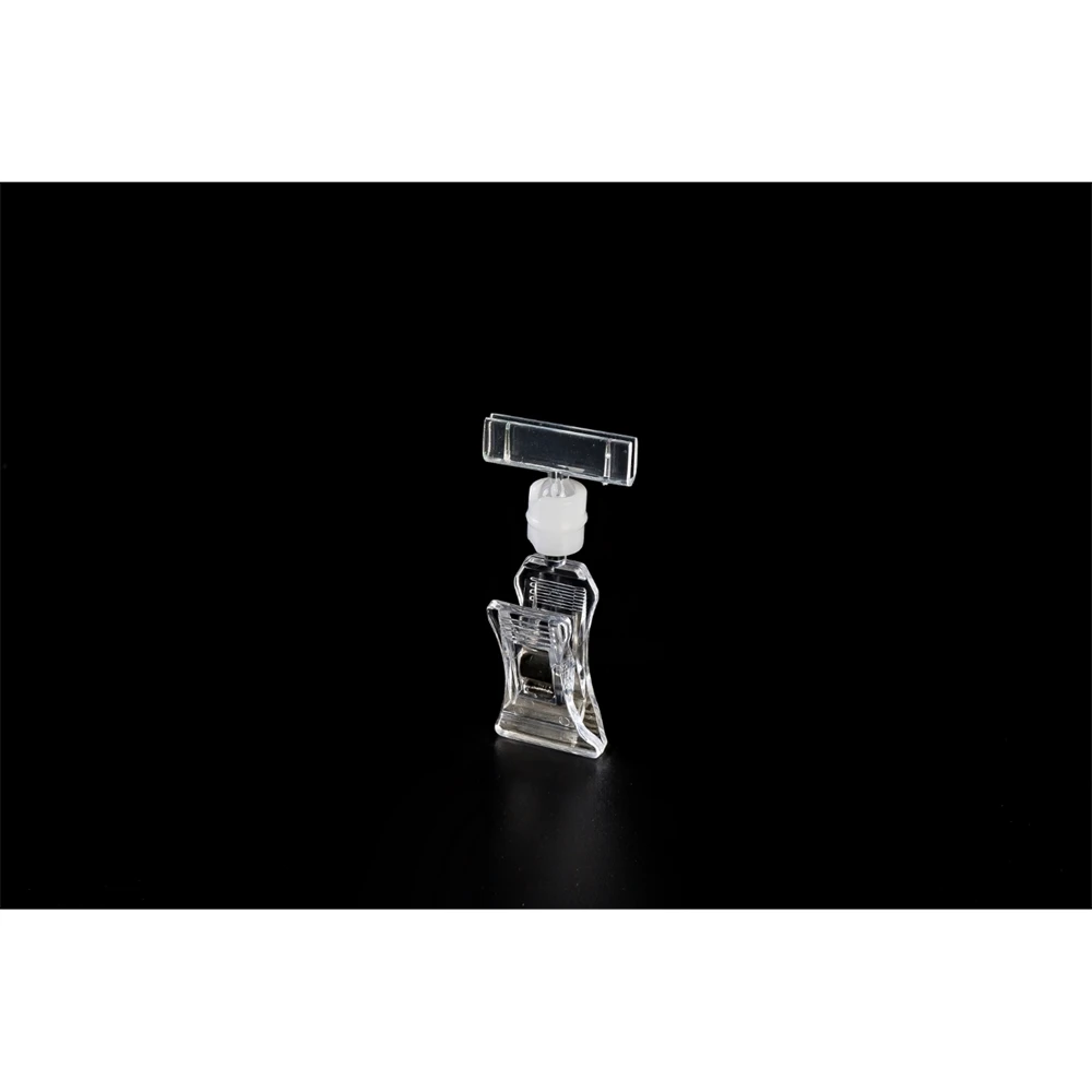 

Mini Ticket Snap Double Plant Marker Label Holder Universal 360° Rotating Advertising Card Clip Price Tag Display Clamp