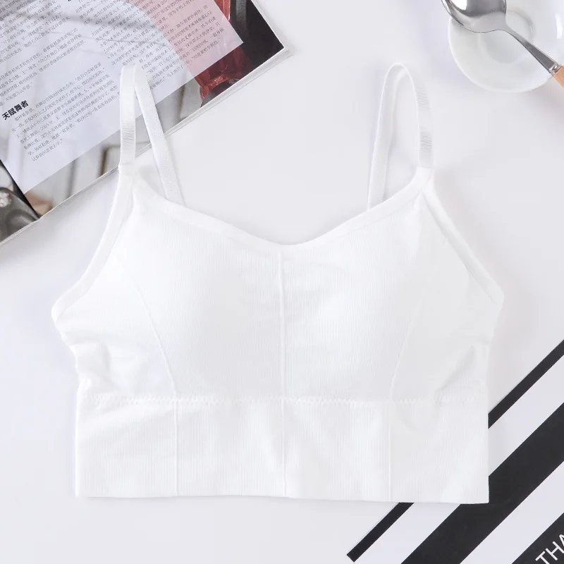 

Lace Cotton Vest Tops Women lingerie Pad Sleeveless Straps Print Undefined Tube Tank Top One-piece Female Camisoles Underwear #F