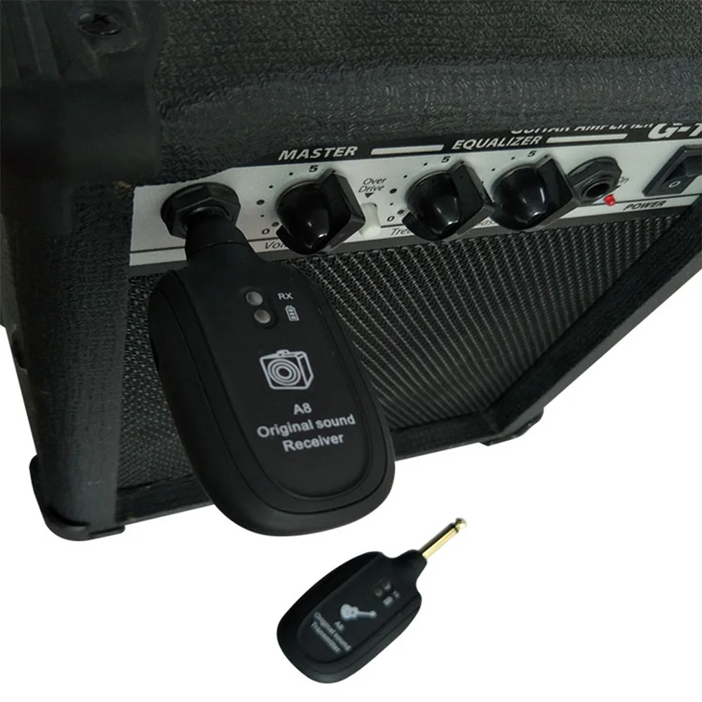 

Newly Wireless Guitar Transmitter Receiver System Rechargeable Battery with 50M Transmission Range S66