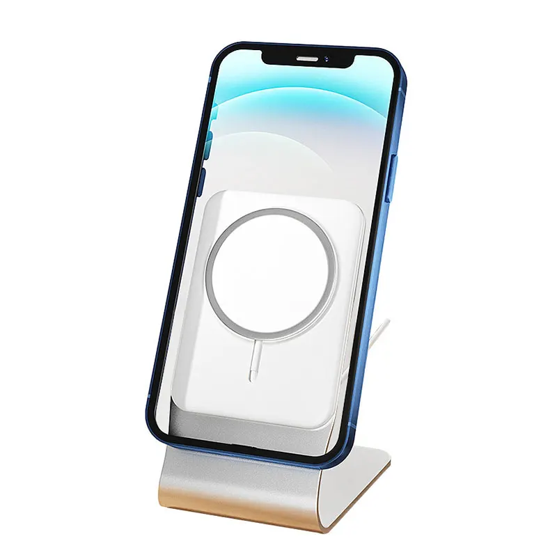 

New Charger Holder for Phone 12 Stand Magnetic Wireless Charger Dock Base Desk Durable DOM668