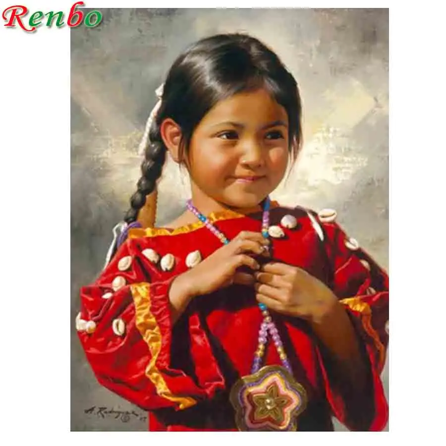 

Алмазная 5D картина «сделай сам» с изображением девушки улыбки, алмазная вышивка Стразы, картина для индийского ребенка, вышивка крестиком, ...