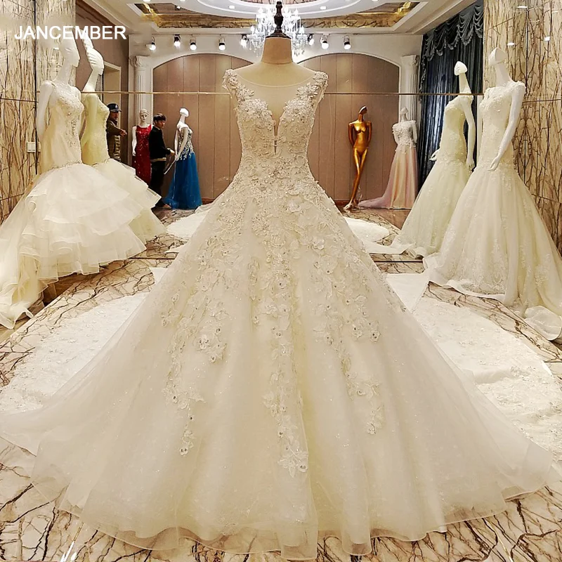 ls70985 вывода шеи рукавами природных талии с аппликации кружева свадебный латекс