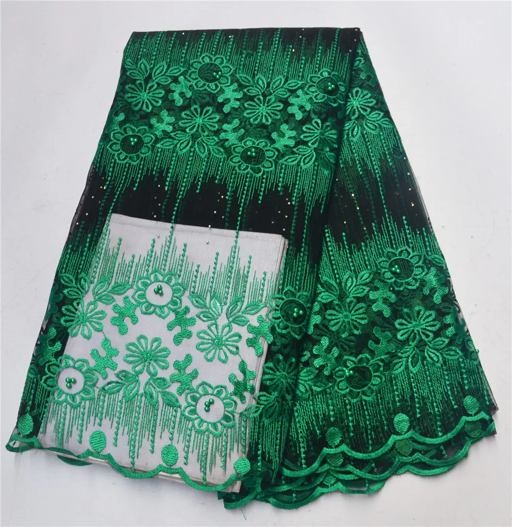 

French Net Lace Fabric African Cord Lace Fabric High Quality Embroidery Tull Lace For Wedding Nigerian Lace Fabric PFN001