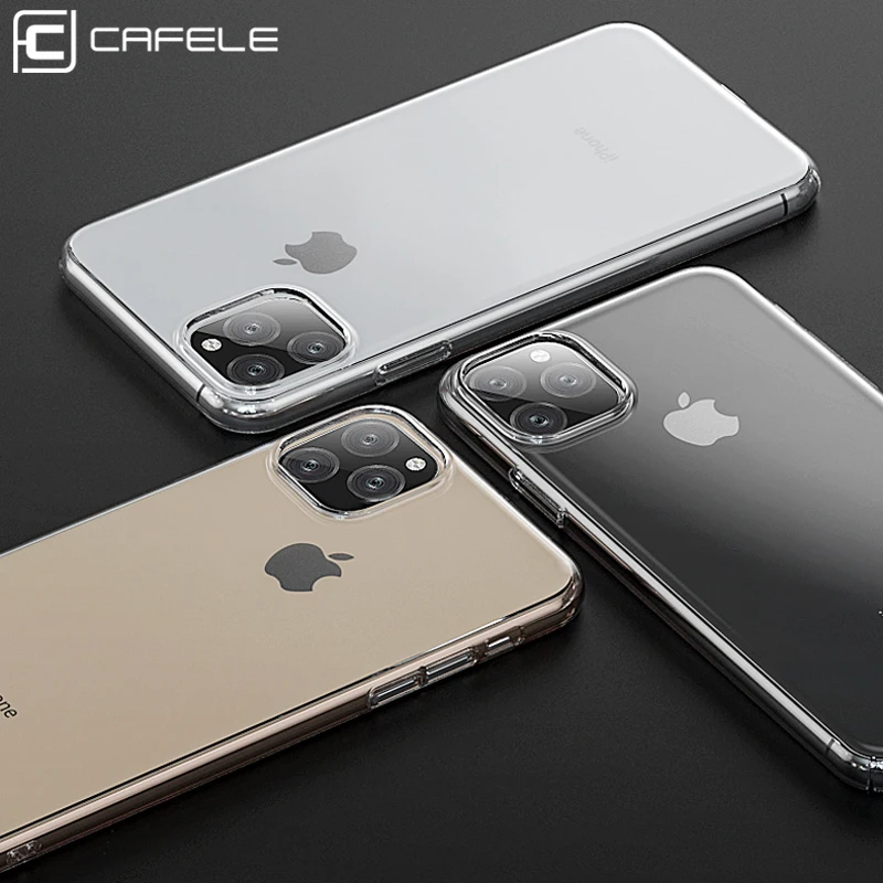 Оригинальный мягкий чехол CAFELE для iPhone 11 Pro Max задний телефона прозрачный