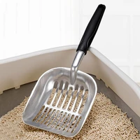 cat litter scoop with deep shovel pet non stick plated metal super solid handle cat shovel sifter for kitten cat products