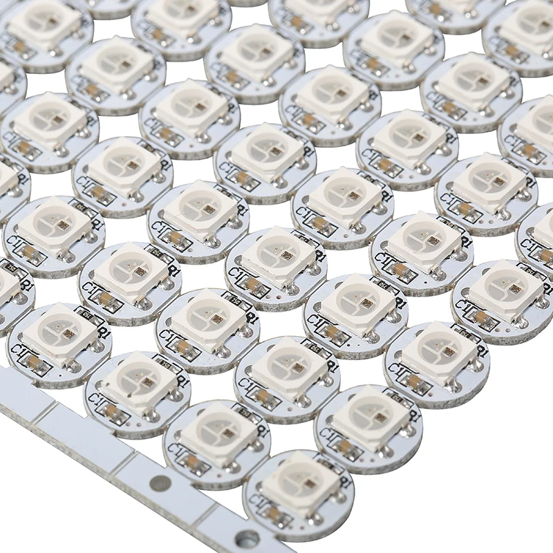 4-контактный WS2812B светодиодный чип с радиатором DC5V SMD5050 RGB WS2811 IC встроенный