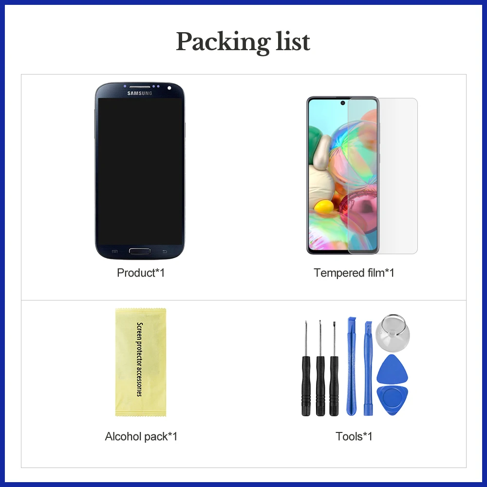 Бесплатная доставка ЖК-дисплей 5 0 дюйма для Samsung Galaxy S4 i9500 i9505 сенсорный экран с