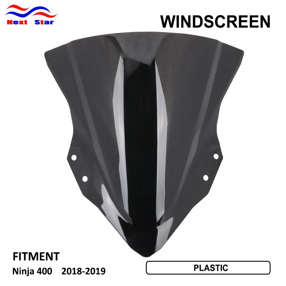 

Motorcycle High Quality Plastic Windscreen Windshield Baffle Wind Deflectors For Kawasaki Ninja 400 Ninja400 2018-2019