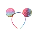 Disney1 шт.; Повязка на голову с вышитыми ушками Микки Мауса для девочек; Милые аксессуары для волос; Вечерние украшения для маскарада