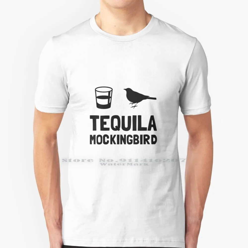 

Tequila Mockingbird T Shirt 100% Pure Cotton To Kill A Mockingbird Tequila Mockingbird Funny Humorous Book Pun Literature