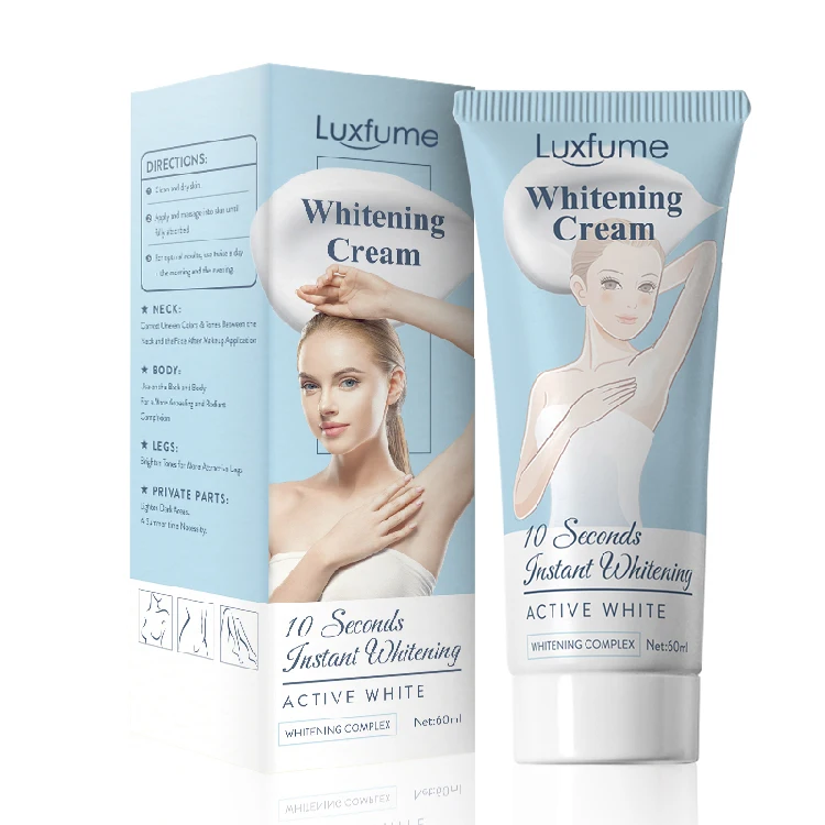 

60ML 10 Seconds Instant Whitening Cream Underarm Armpit Whitening Cream Legs Knees Private Parts Body Bleaching Cream