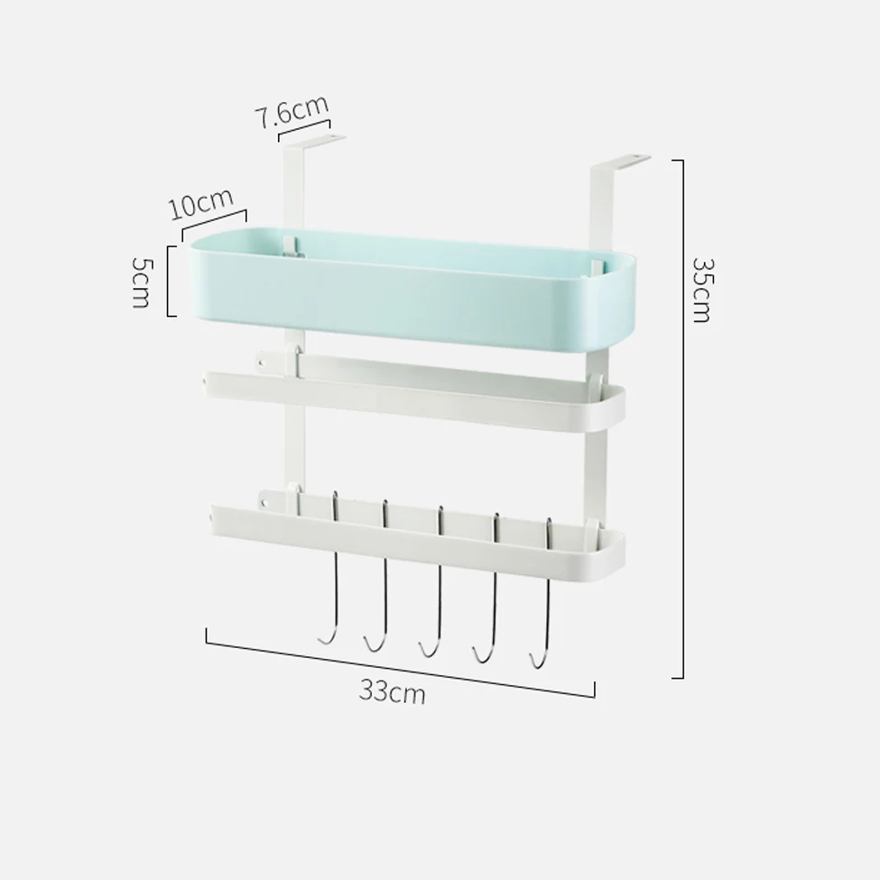 

Perforation-Free Kitchen Rack Wall-Mounted Household Spice Storage Rack