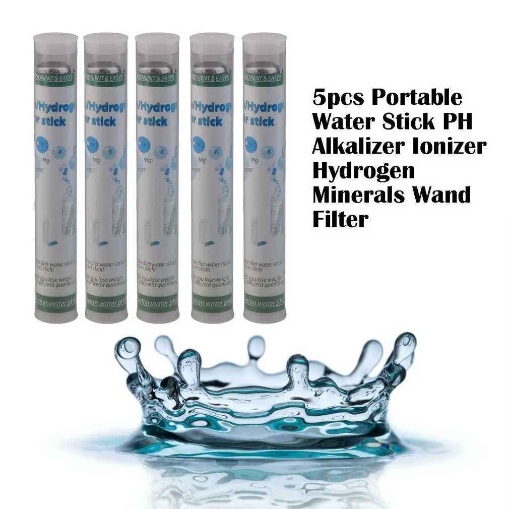 Супер предложение: 5 шт. Портативный/путешествия щелочной воды фильтра Стик PH