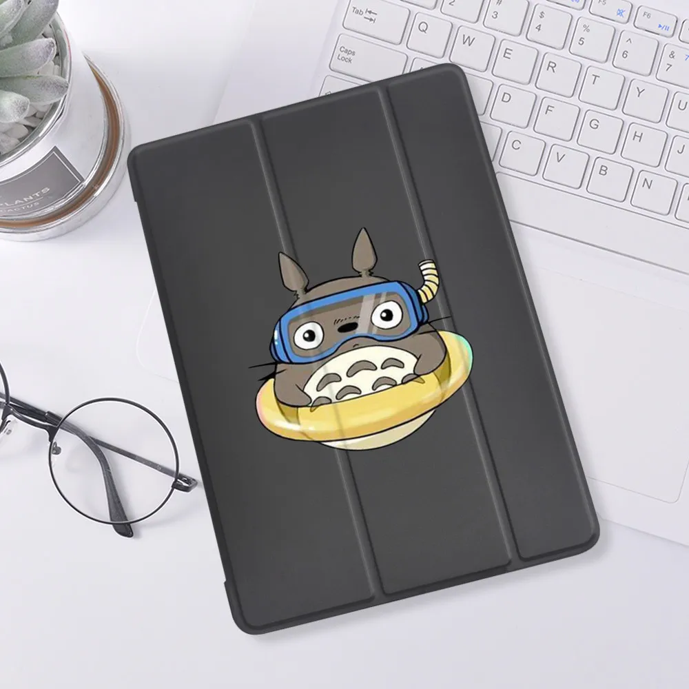 

Cute Totoro Anime Case For iPad Pro 11 Case 2020 iPad 8th 7th Generation Cover Silicone Soft For ipad Air 4 Air 2 Mini 1 2 3 4 5